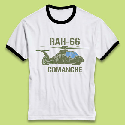 Boeing–Sikorsky RAH-66 Comanche US Army Gunship Attack Helicopter Ringer T Shirt
