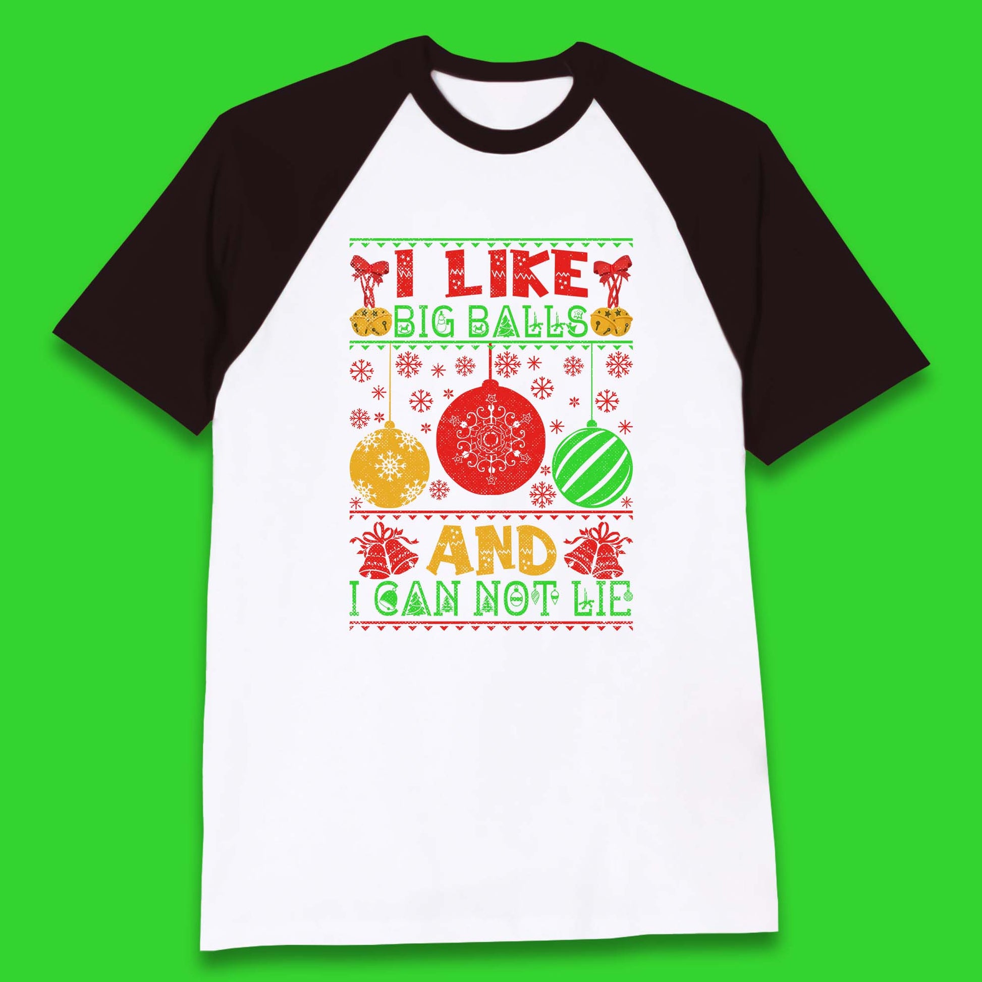 funny balls christmas baseball t shirt