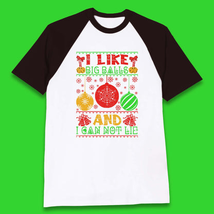 funny balls christmas baseball t shirt