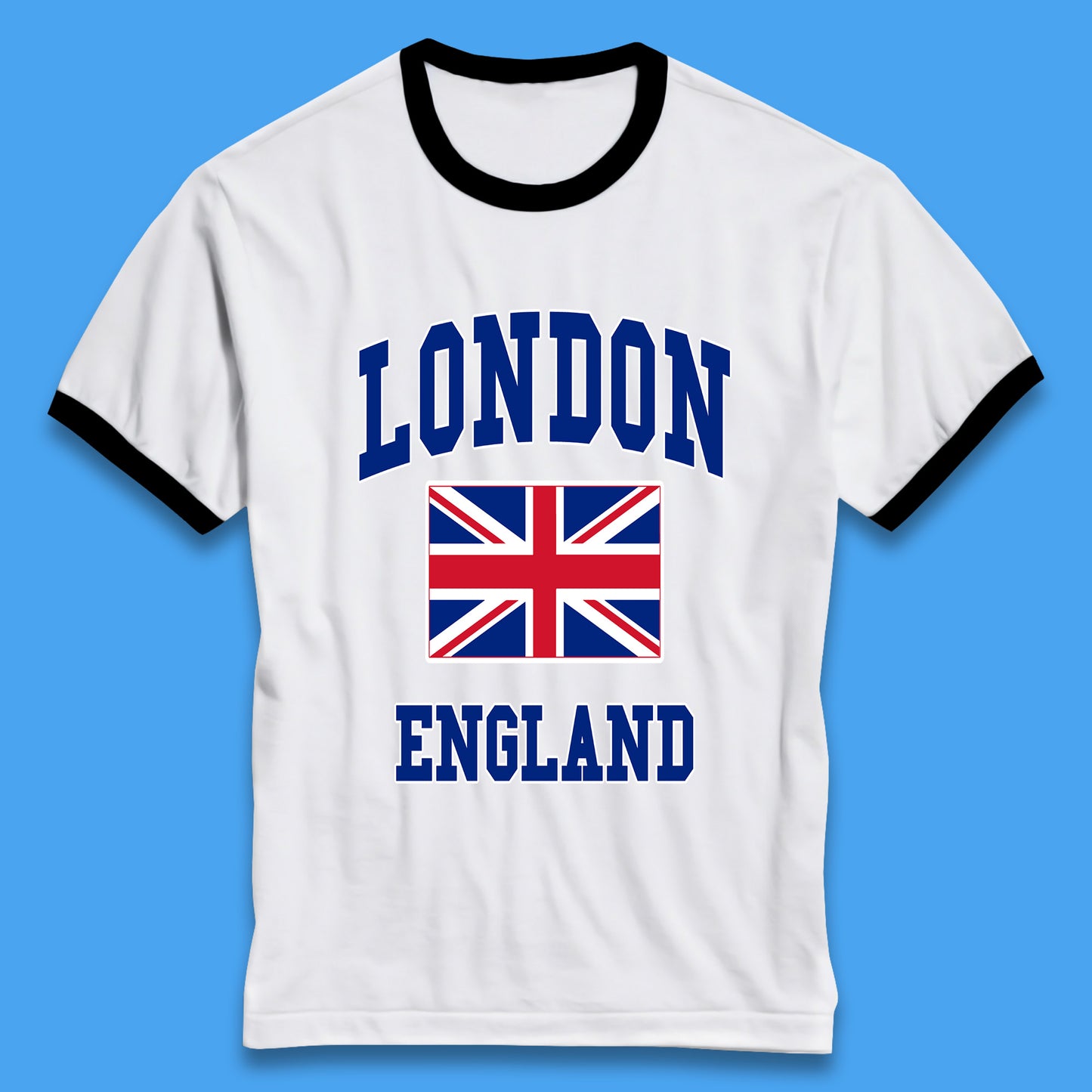 London England Flag Great Britain United Kingdom Uk Union Jack Souvenir British Flag Ringer T Shirt