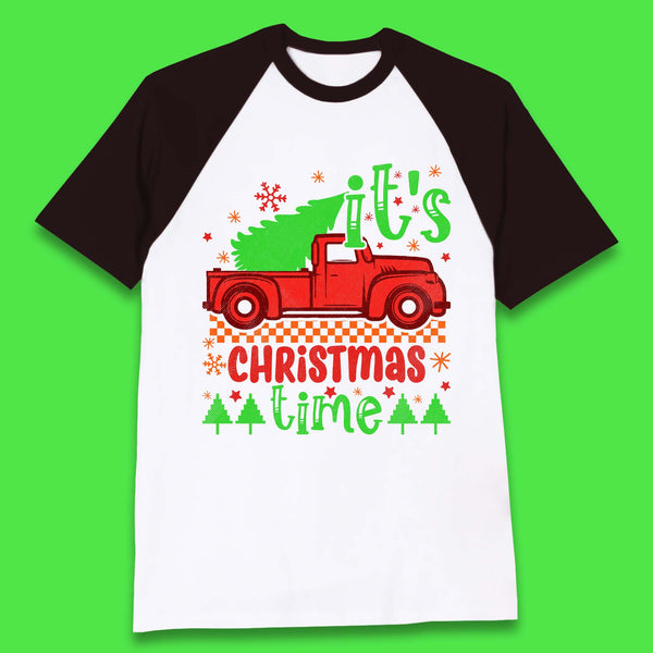Christmas Truck Baseball T-Shirt
