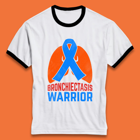 Bronchiectasis Warrior Support Unbreakable Awareness Survivor Ringer T Shirt