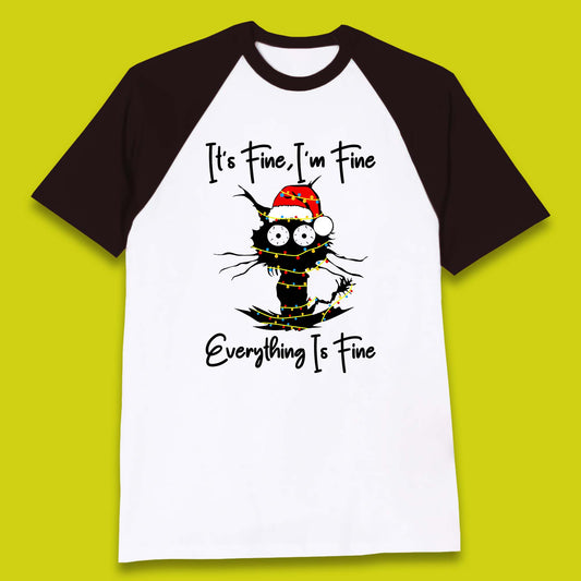 electrocuted cat baseball t shirt
