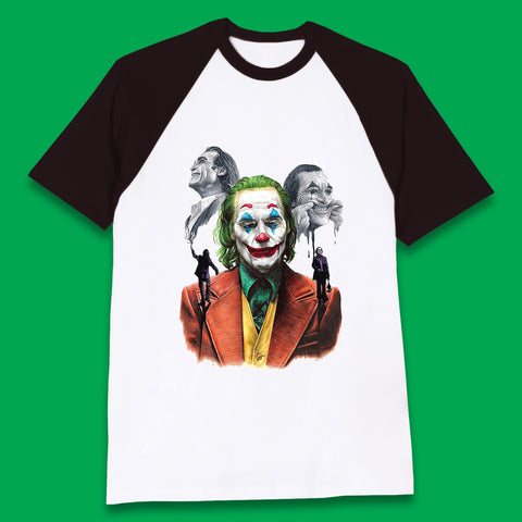 The Joker Why So Serious? Movie Villain Comic Book Character Supervillain Movie Poster Baseball T Shirt
