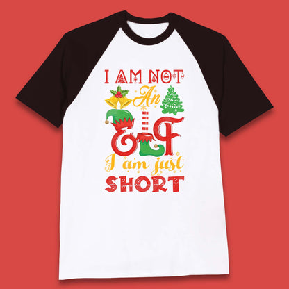 elf christmas baseball t shirt