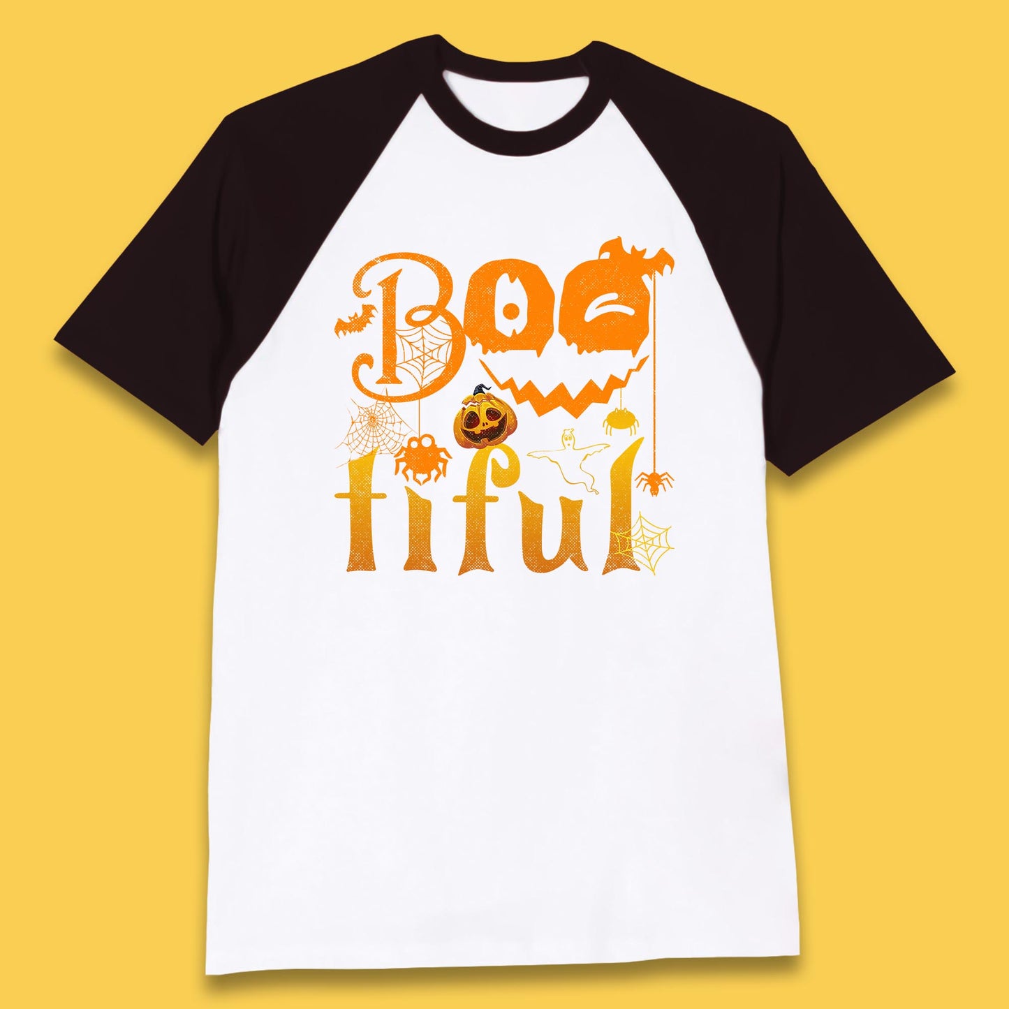 Bootiful Halloween Ghost Funny Boo Ghost Scary Spooky Season Baseball T Shirt