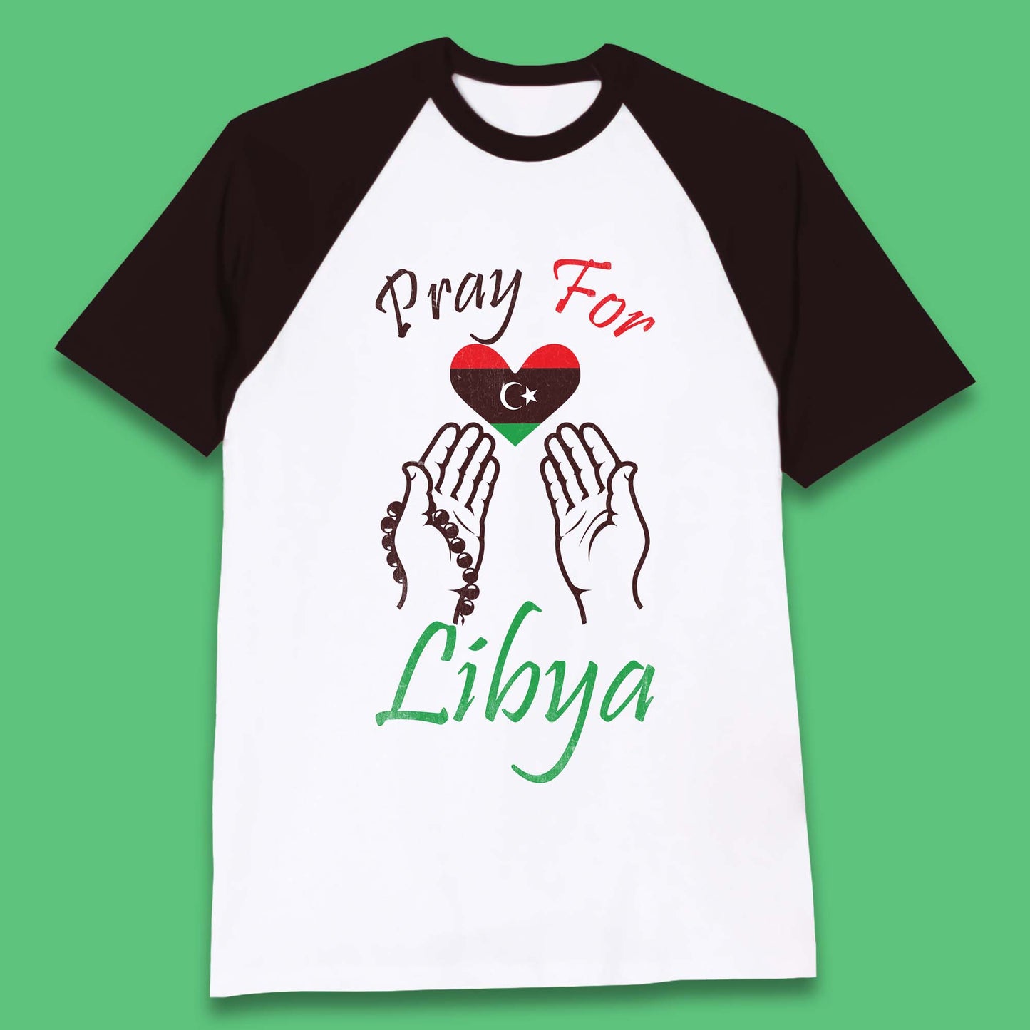 Pray For Libya Help Libya Flood Solidarity Stand With Libya Baseball T Shirt