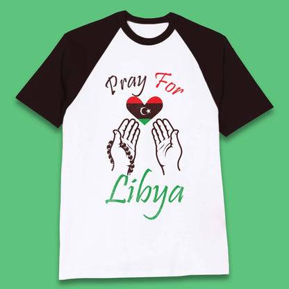 Pray For Libya Help Libya Flood Solidarity Stand With Libya Baseball T Shirt