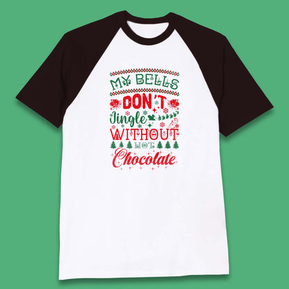 funny christmas chocolate baseball t shirt