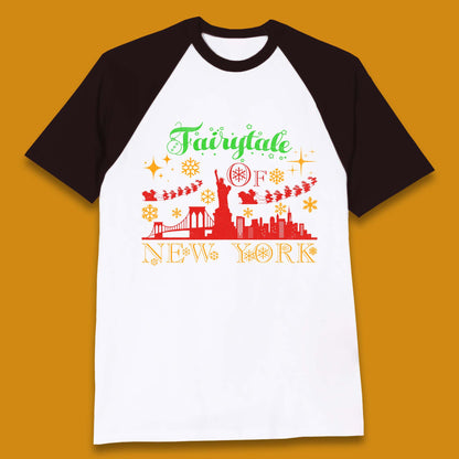 Fairytale Of New York Christmas Baseball T-Shirt