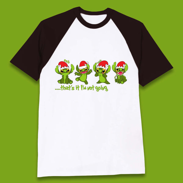 Grinch Stitch Christmas Baseball T-Shirt