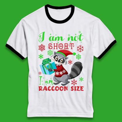 Raccoon Christmas Ringer T-Shirt