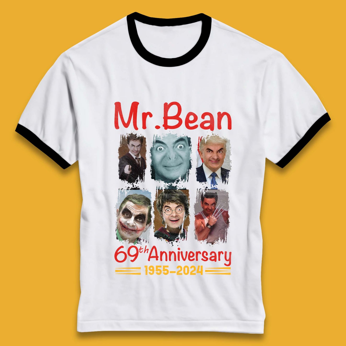 Mr. Bean 69th Anniversary Ringer T-Shirt