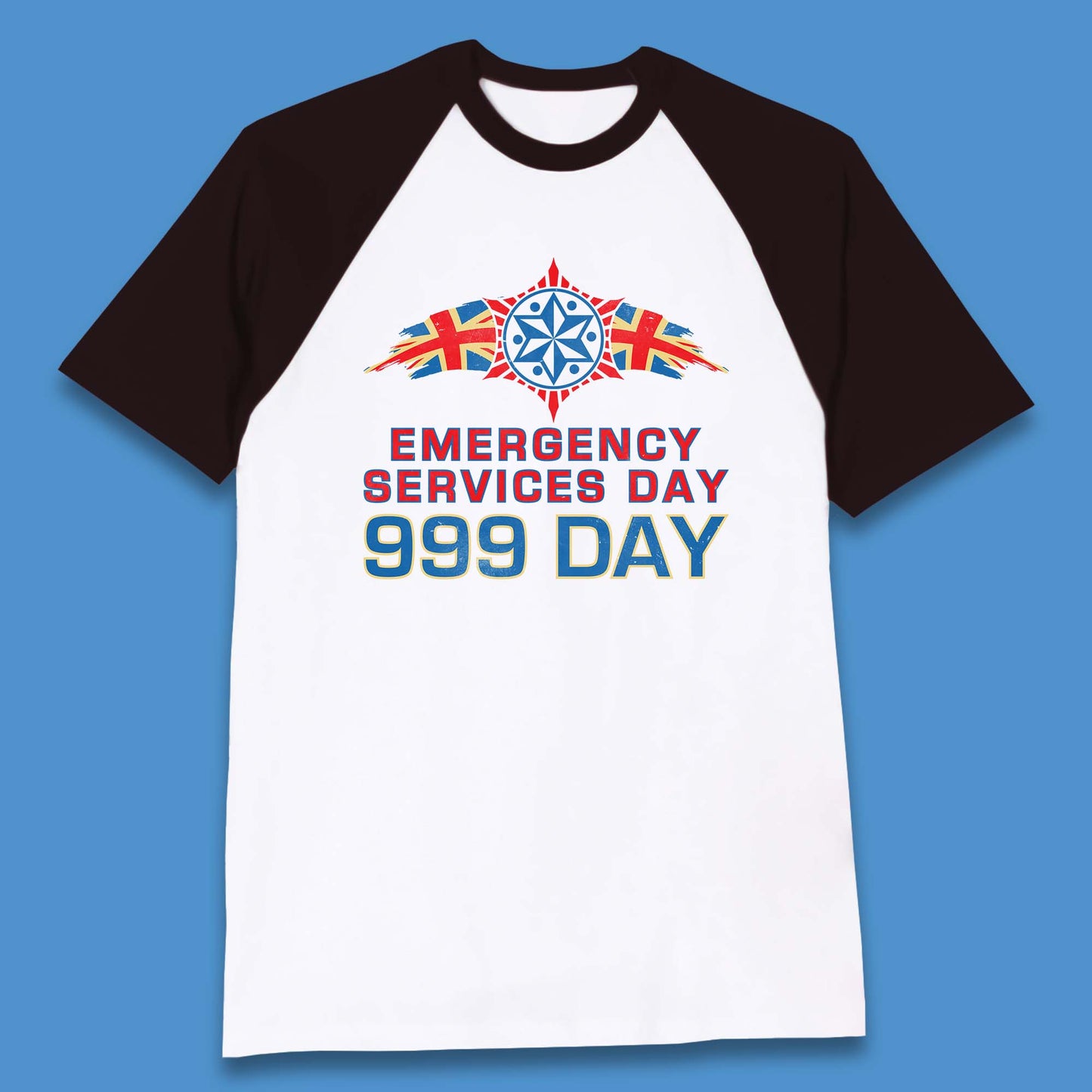 Emergency Services Day 999 Days United Kingdom Emergency Services First Responder Annual Holiday Baseball T Shirt