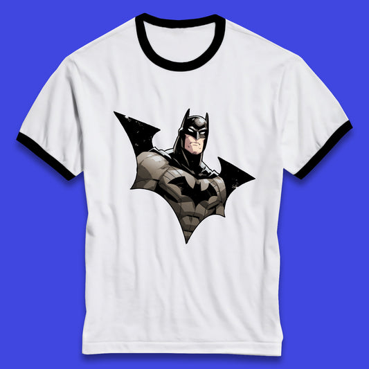 Batman Superhero DC Comics Batman Comic Book Fictional Character Ringer T Shirt