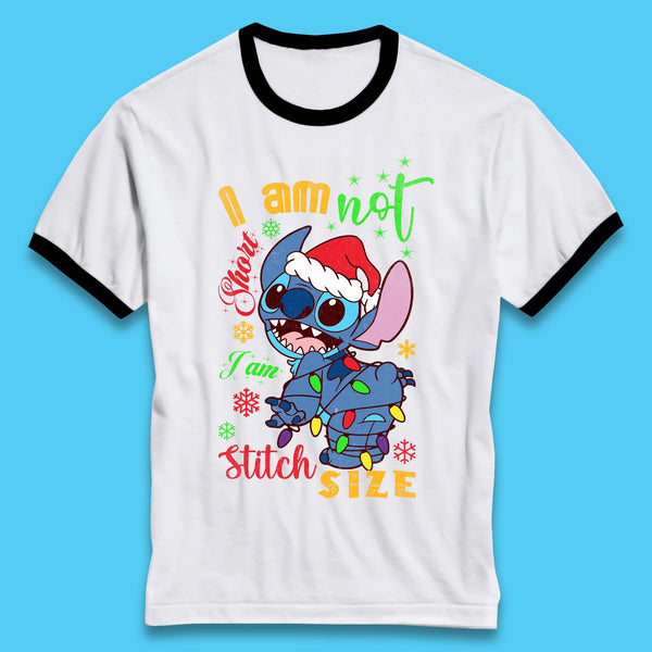 Stitch Size Christmas Ringer T-Shirt