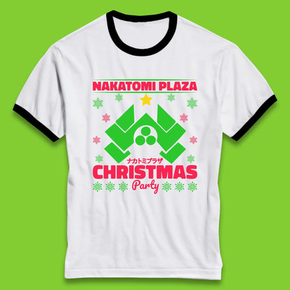 nakatomi plaza christmas ringer t shirt