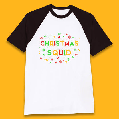 christmas squad matching baseball t shirt