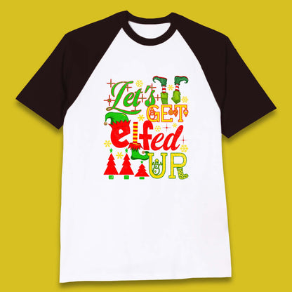 christmas elf baseball t shirt