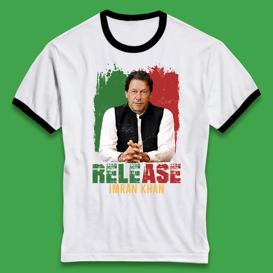 Release Imran Khan Prisoner No 804 Stand With Imran Khan Pakistan Ringer T Shirt