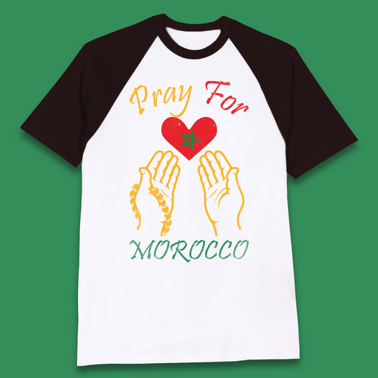 Pray For Morocco Stay Strong Morocco Earthquake Support Baseball T Shirt