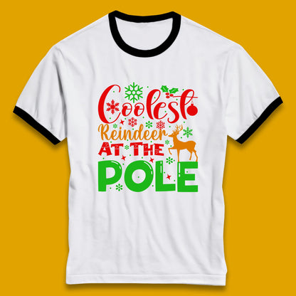 coolest reindeer ringer t shirt