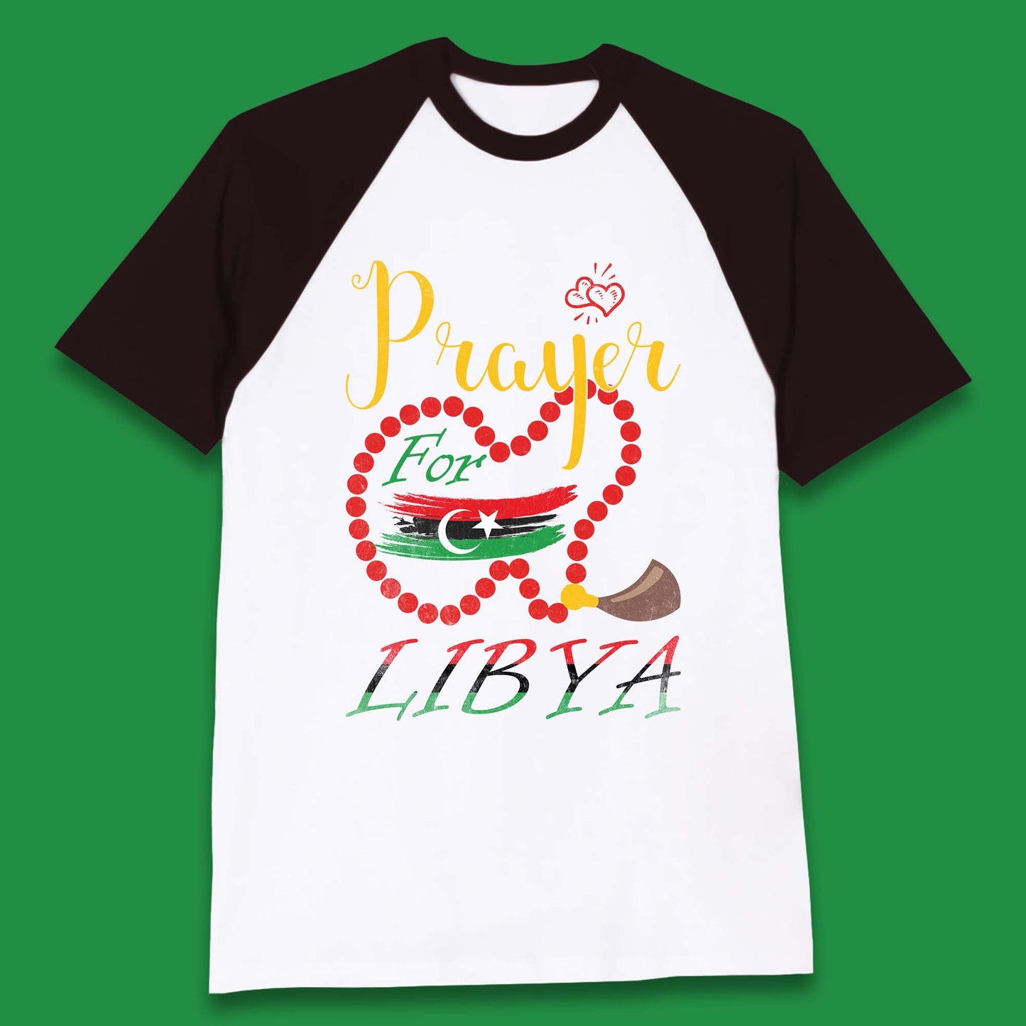 Prayer For Libya Help Libya Flood Solidarity Stand With Libya Baseball T Shirt