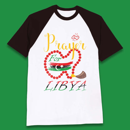 Prayer For Libya Help Libya Flood Solidarity Stand With Libya Baseball T Shirt