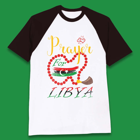 Prayer For Libya Help Libya Flood Solidarity Stand With Libya Baseball T Shirt