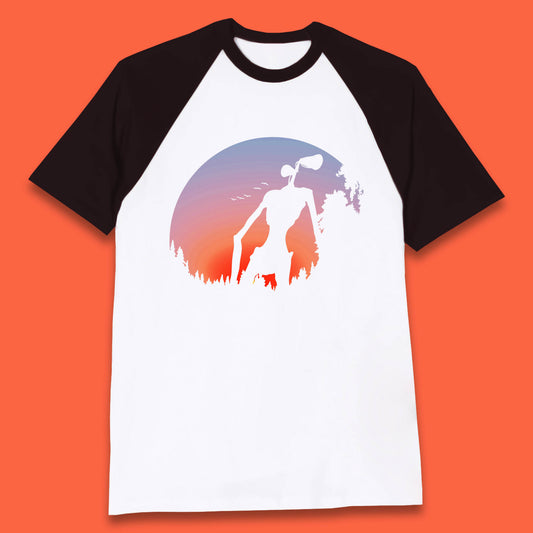 Alien Siren Head Horror Halloween Creature Urban Legend Story Myth Story Tale Vintage Halloween Meme Baseball T Shirt