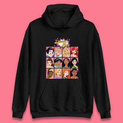 Dream Free Disney Princess Characters Disney Snow White Cinderella Jasmine Disney Princesses Group Disney World Unisex Hoodie