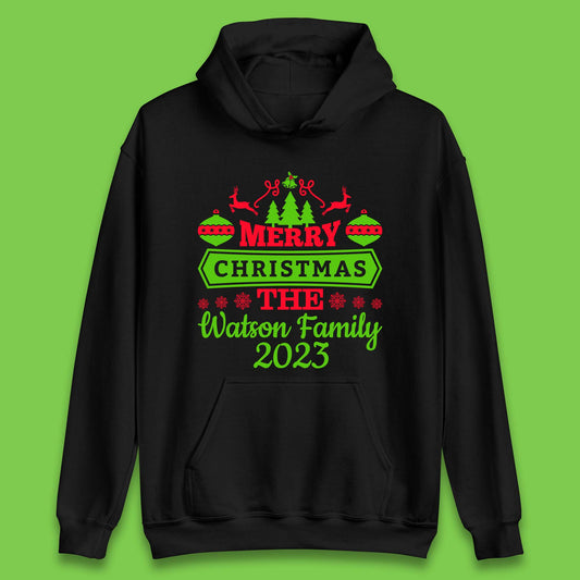 Personalised Family Christmas Unisex Hoodie