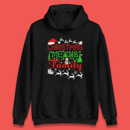 christmas means family hoodie
