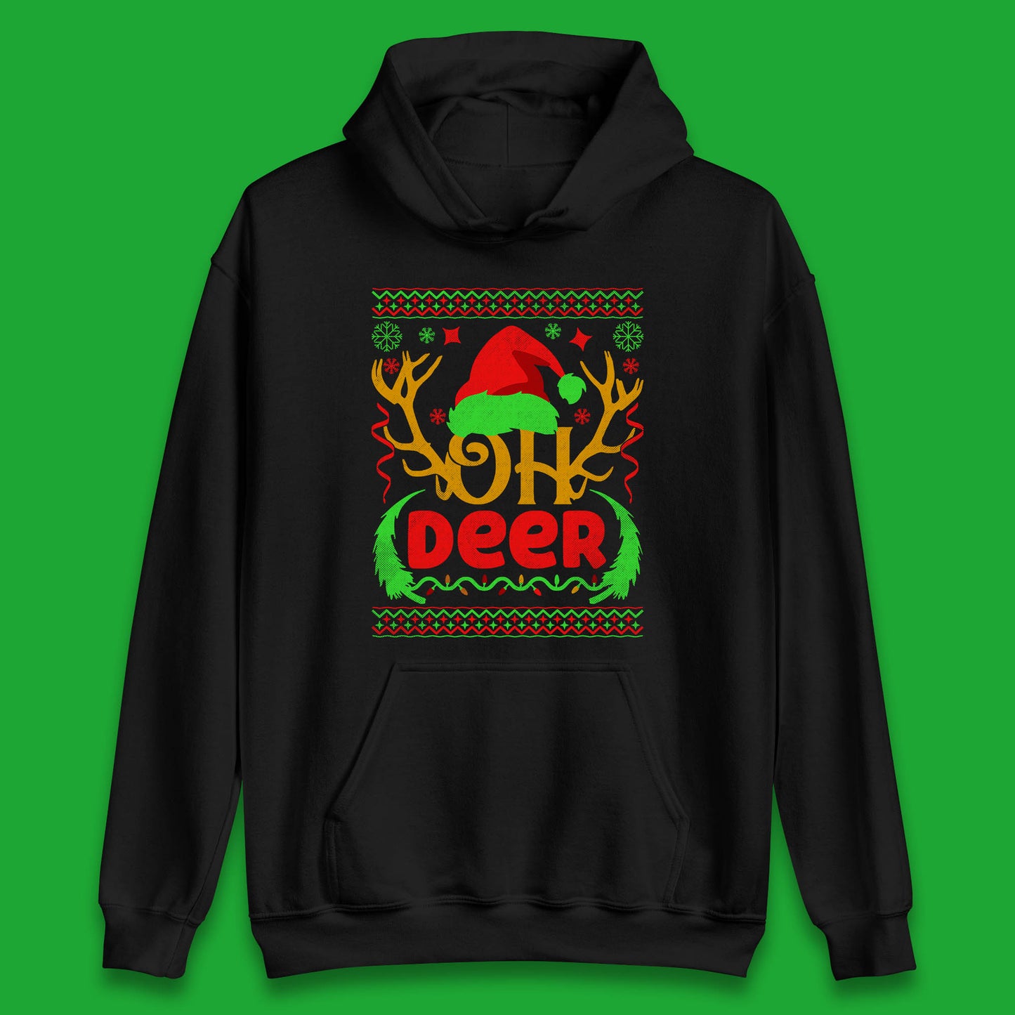 deer antlers christmas hoodie