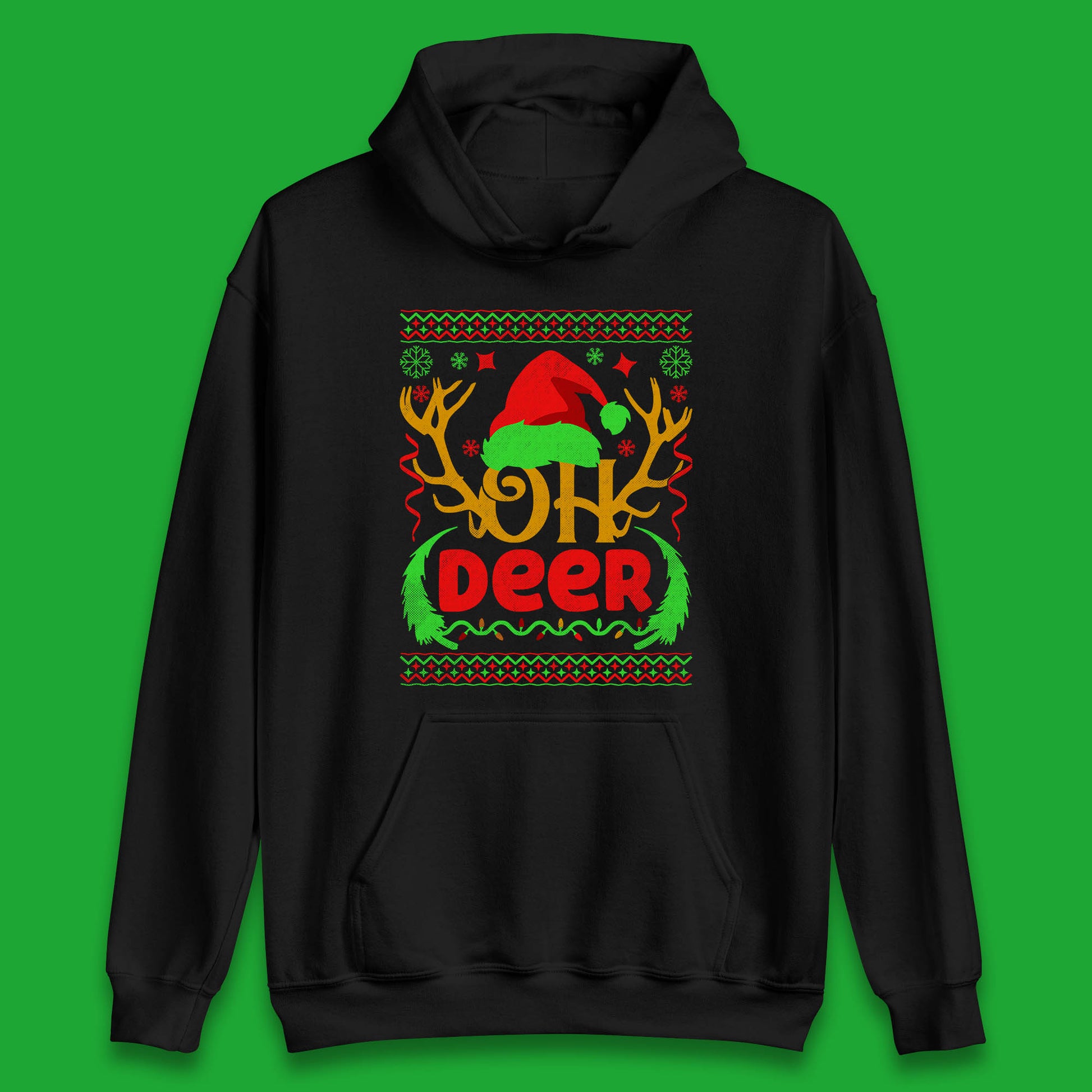 deer antlers christmas hoodie