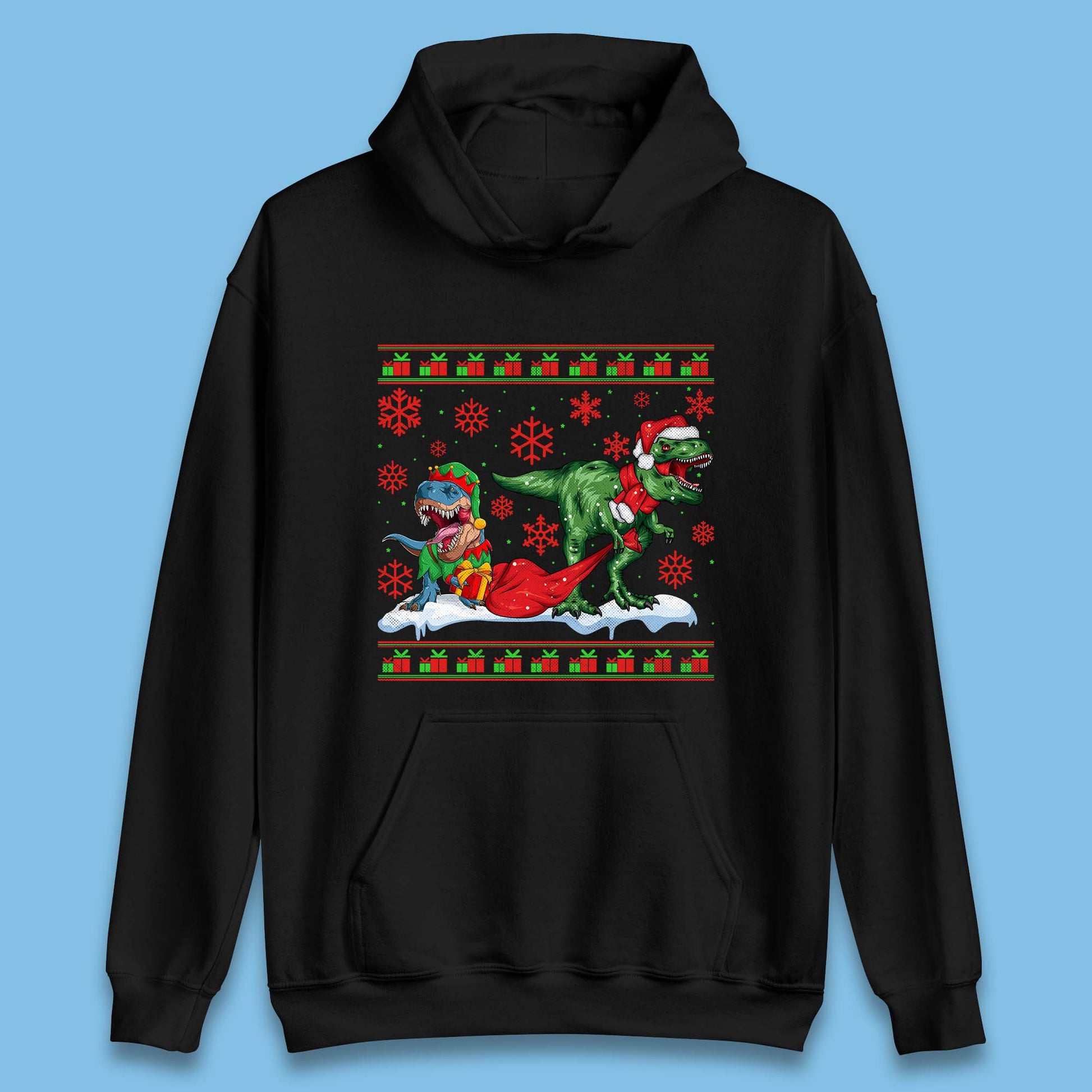 santa & elf costume hoodie
