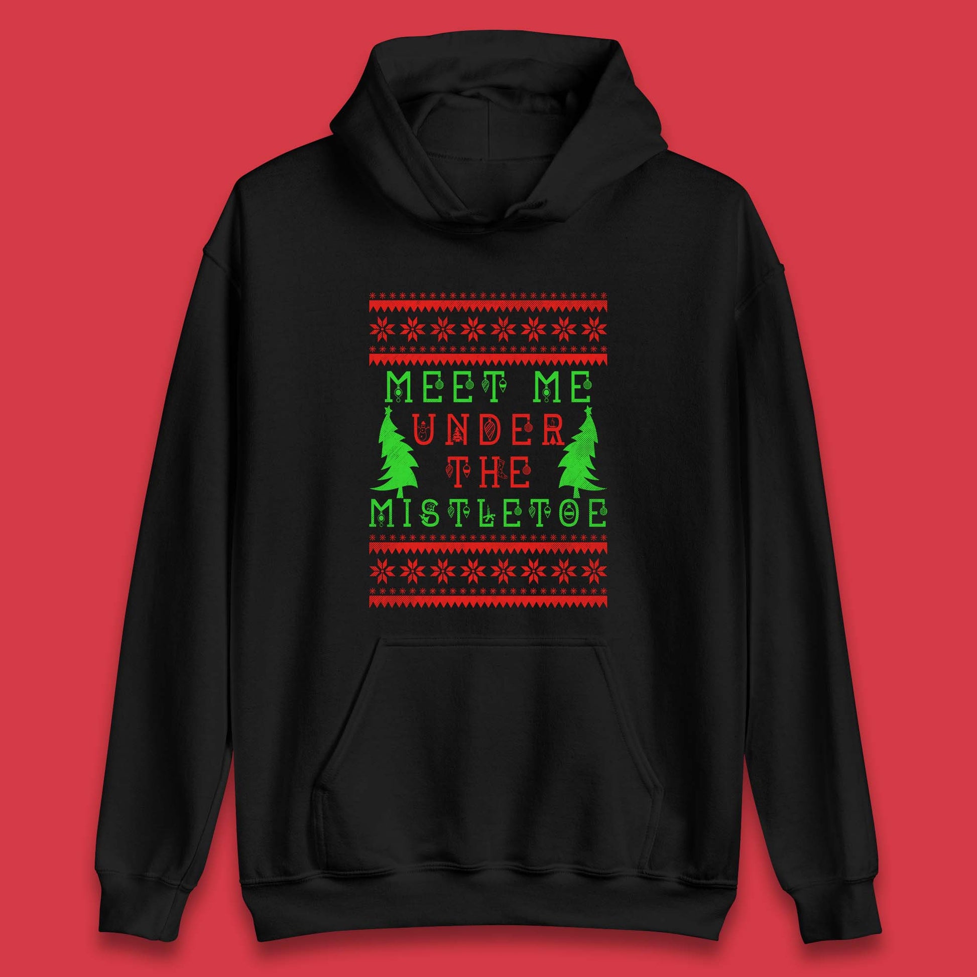 mistletoe christmas hoodie