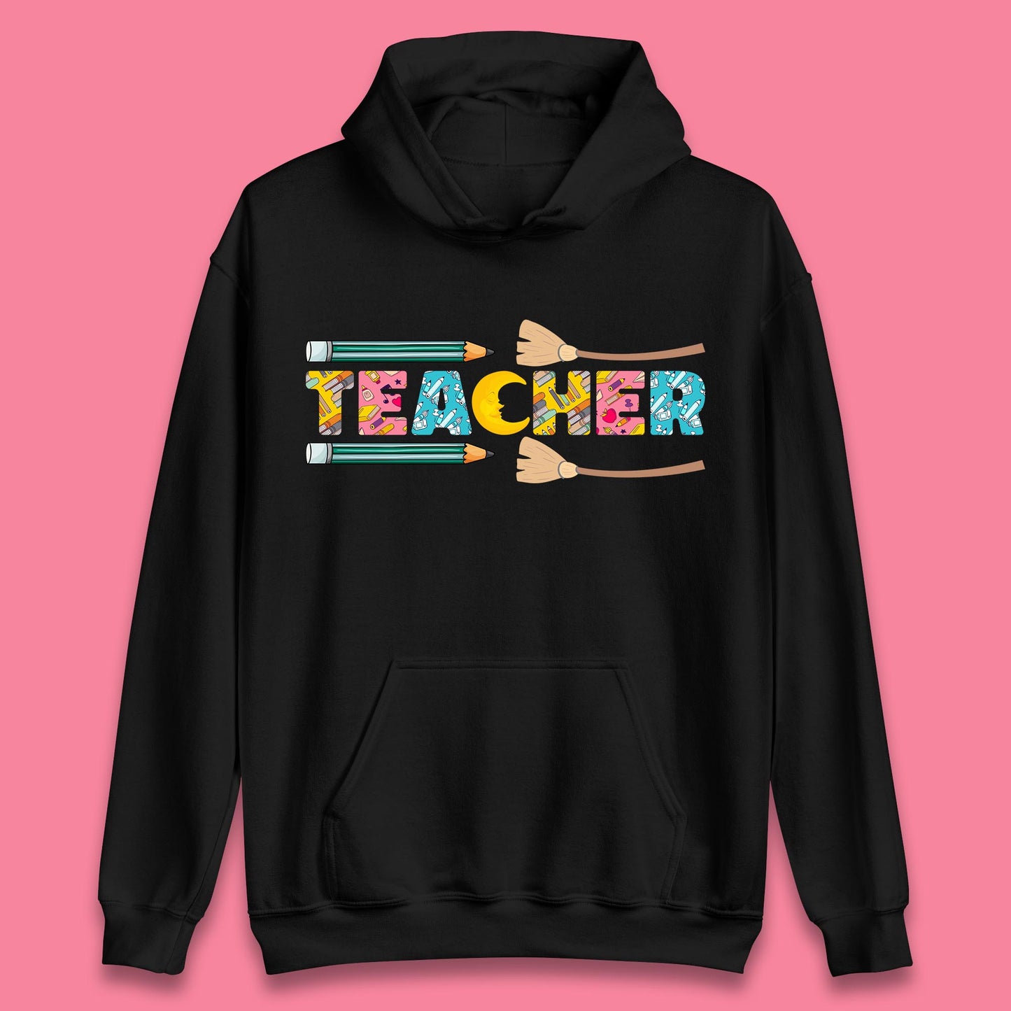 Halloween Teacher Spooky Teacher Ghost Halloween School Unisex Hoodie