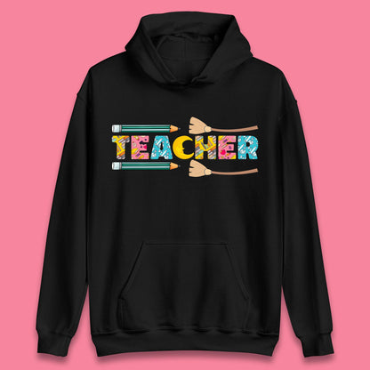 Halloween Teacher Spooky Teacher Ghost Halloween School Unisex Hoodie