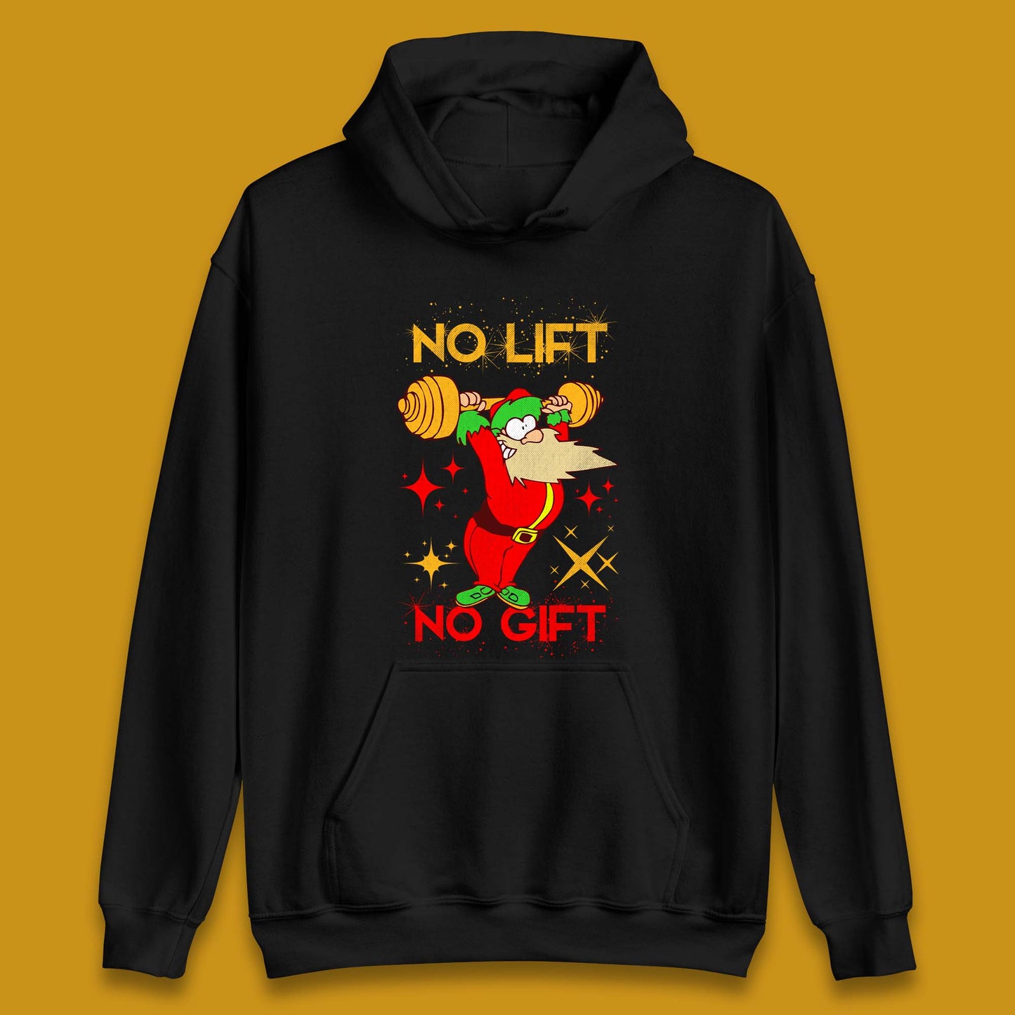 santa workout christmas hoodie