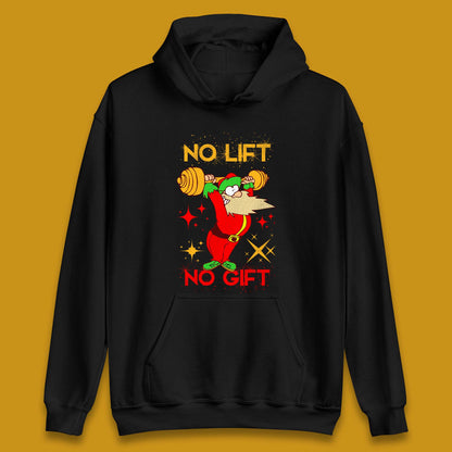 santa workout christmas hoodie