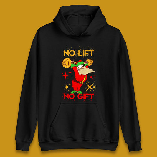 santa workout christmas hoodie