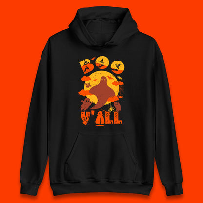 Halloween Boo Y'all Hey Boo Funny Spooky Halloween Party Unisex Hoodie