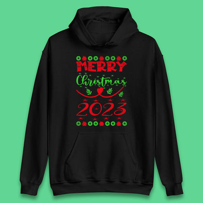 Merry Christmas 2023 Winter Holiday Xmas Festive Celebration Unisex Hoodie