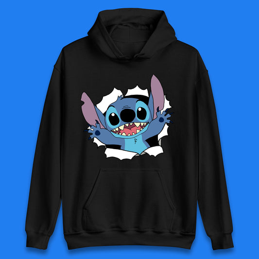 Disney Lilo And Stitch Hello Cartoon Character Ohana Stitch Lover Disneyland Vacation Trip Disney World Unisex Hoodie
