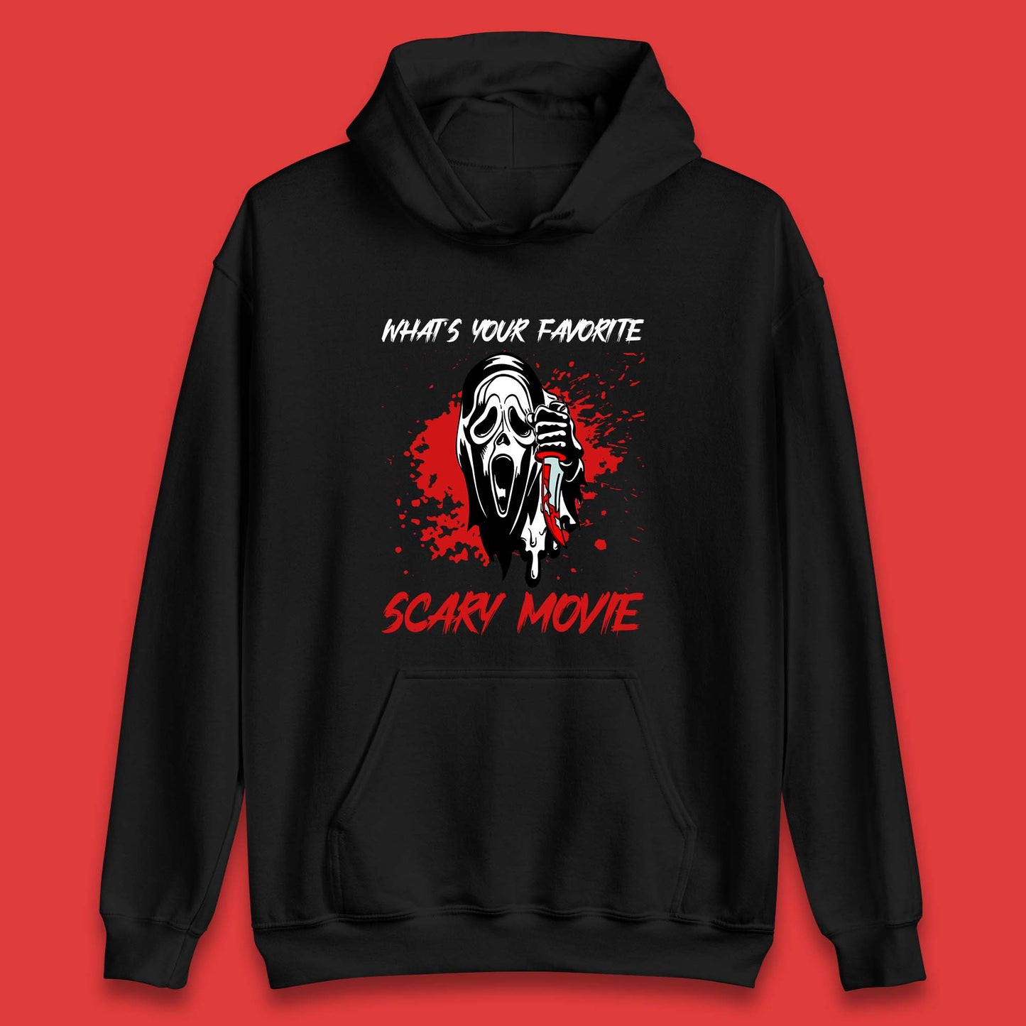 What's Your Favorite Scary Movie Halloween Scream Ghost Face Horror Movie Unisex Hoodie