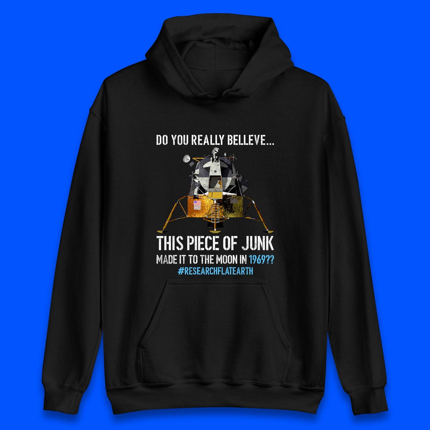 Research Flat Earth Unisex Hoodie