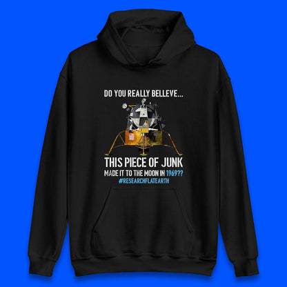 Research Flat Earth Unisex Hoodie