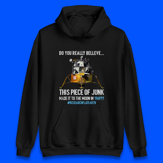 Research Flat Earth Unisex Hoodie