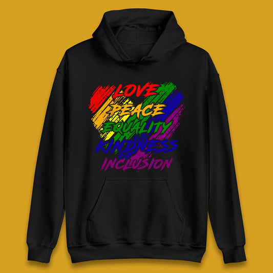 Love Peace Equality Unisex Hoodie